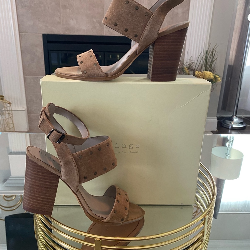 Taupe Suede Sandals